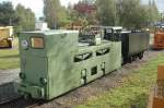 Fahrdrahtlokomotive EL 5 im Besucherbergwerk Reiche Zeche Freiberg/Sachsen am 12.10.2011. Technische Daten:  Dienstgewicht 120kN, 2 Fahrmotore  je 37.5kW
Geschwindigkeit unter Last 13km, Spurweite 600 mm,  Fahrdratspannung  220/550 V.
Hersteller: VEB Lokomotivbau – Elektrotechnische Werke ,,Hans Beimler`` Henningsdorf  
