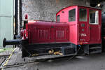 Die Kö-Rangierlokomotive 3504 wurde 1956 bei Gmeinder gebaut. (Eisenbahnmuseum Darmstadt-Kranichstein, September 2019)