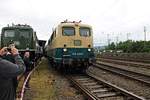 Ausfahrt am 18.06.2016 von 140 423-5 mit dem Pendelzug und der 218 105-5 am Zugschluss vom Musuemsgelände in Richtung Rangierbahnhof, um kurze Zeit später in Richtung Koblenz Hbf fahren zu