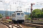 Nachschuss am 18.06.2016 auf Lokomotion 139 133-3, welche an der Fahrzeugparade des Sommerfestes vom DB Museum in Koblenz Lützel teilnahm und hier am Ausfahrtsignal vom Rangierbahnhof vorbei