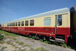 Ein Personenwagen im August 2018 im Eisenbahnmuseum Koblenz.