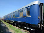 Ein Personenwagen im August 2018 im Eisenbahnmuseum Koblenz.