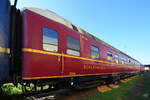 Ein WLAB 4 ümg-Schlafwagen war auf dem Gelände des Eisenbahnmuseums in Koblenz zu sehen.