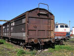 Dieser Güterwagen war im September 2021 im Eisenbahnmuseum Koblenz zu sehen.