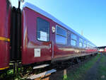 Der 2.Klasse-Halbspeisewagen 40 413 Köl BR4 ymg war Anfang September 2021 im DB-Museum Koblenz zu sehen