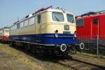 E10 1239 in der Lokausstellung beim Frhlingsfest und 10 jhrigen Bestehens des DB Museums Koblenz-Ltzel am 21.05.2011.