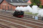 89 6024 war für Führerstandsmitfahrten auf dem Gelände des DDM in Neuenmarkt-Wirsberg unterwegs. 20.05.2013