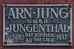 Typenschild an der Köf 4737.