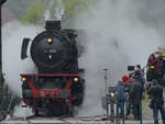 Die Dampflokomotive 41 096 Anfang Mai 2017 im Eisenbahnmuseum Bochum.