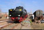 52 8154-8 des Verein Eisenbahnmuseum Bayerischer Bahnhof zu Leipzig e.V. führt zu den 21. Leipziger Eisenbahntagen im Eisenbahnmuseum Leipzig-Plagwitz Führerstandsmitfahrten durch. [24.3.2018 | 10:29 Uhr]