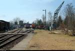 Blick auf das Gelände des Eisenbahnmuseums Leipzig-Plagwitz während der 21.