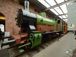 Die Pfälzische Dampflokomotive T5 von 1907 im Eisenbahnmuseum Neustadt an der Weinstraße. (Dezember 2014)