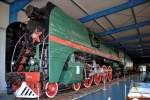 Russische Schnellzug Dampflok P36 0123, ausgestellt im Eisenbahn- und Technikmuseum Prora. - 10.07.2013