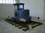 Auch diese Kleindiesellok befindet sich im Eisenbahn-und Technikmuseum Prora.Aufnahme vom 12.April 2014.