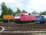 DB 120 005-4 am 02.06.2018 beim Eisenbahnfest im Eisenbahnmuseum Weimar.