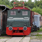 Eine VEB LEW  Hans Beimler  Hennigsdorf gebaute EL4 Nr. 12821, gesehen Anfang August 2018 im Eisenbahnmuseum Weimar.