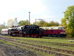 DLW 50 3501 während einer Führerstandsmitfahrten beim Eisenbahnfest zum Weimarer Zwiebelmarkt, am 13.10.2019 im Eisenbahnmuseum Weimar.