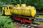 Die von Henschel im Jahr 1953 gebaute Dampfspeicherlokomotive  3  (Werknummer 25481) ist Teil der Ausstellung im Heimatmuseum  Unser Fritz  in Herne. (August 2021)