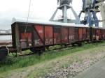 Gedeckter Güterwagen Gbs 602 am 1.9.2013, Hamburg, Museum der Arbeit, Schuppen 50