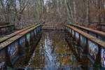 Blick auf die alten genieteten Stahlbrücken am Natur Park Schöneberg.

Berlin Schöneberg 05.01.2018