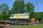 107 513-4 der Railsystems RP GmbH ( 4070.51-2 ex ARCO Transportation GmbH )  bei den 26. Schwarzenberger Eisenbahntagen, Eisenbahnmuseum Schwarzenberg (Erzgebirge) 13.05.2018