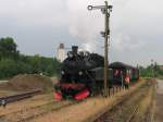 1916 der Angelner Dampfeisenbahn auf Bahnhof Sderbrarup am 24-6-2007.