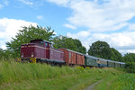 V60 15613 der Ostertalbahn bei am 26.6.16 bei Osterbrücken.