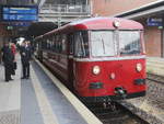 Zwischenstopp  der Rundfahrt mit VT 95 9396 (795 396-0) und VB 142 307 (995 307-5) der Berliner Eisenbahnfreunde e.V. in Berlin Gesundbrunnen am 03. Oktober 2018.