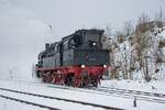 78 468 rangiert im Bahnhof Winterberg (22.01.2022)