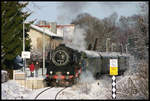 Winterfahrten auf dem Haller Willem standen am 18.12.2005 auf dem Programm. Um 10.35 Uhr hielt 503655 von Eisenbahn Tradition zum Zustieg im Haltpunkt Osnabrück Sutthausen.