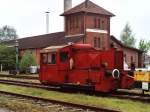 Kf D10 (ex-DB 322 642-0) der Eisenbahnfreunde Hasetal auf Bahnhof Haselnne am 29-4-2000.