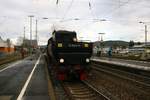 Eisenbahnfreunde Treysa 52 1360-8 mit Sonderzug in Gelnhausen am 07.12.19