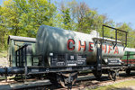 Zweiachsiger Kesselwagen im Zechenbahnhof Piesberg am 05.05.2016