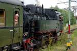 Rangierfahrt der BR 131 060 auf Gleis 1 des Kieler Hauptbahnhofes.