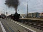 BR 41 018 UEF (Ulmer Eisenbahnfreunde) mit Sonderzug nach Berchtesgaden bei der Ausfahrt aus Gleis 11 in Richtung Rosenheim, Munchen Ost 2014-12-13 **** Sehen Sie Bahnvideos an - www.youtube.com/user/cortiferroviariamato/videos **** Hier das Video der BR 41 in München Ost **** http://www.youtube.com/watch?v=wF1Gnhu6Qzg