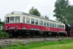 VT 3 der  Sauschwnzlebahn  (WTB) am Bf Zollhaus-Blumberg - 04.09.2011