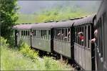 Unterschiedliche Waggons -     Die Komposition aus unterschiedlichen Personenwagen ergibt ein reizvolles Bild.