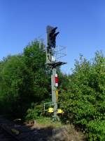 Einfahrsignal von Lauchringen (Wutachtalbahn) am 22.7.2013