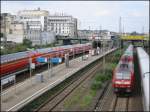 Blick ber den S-Bahn-Bahnhof Dsseldorf-Wehrhahn am 02.09.2006.