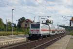 Auf Test Fahrt 146 569-9 mit Bombardier Twindexx Doppelstockwagen Ganitur in Rackwitz bei Leipzig 25.09.2015