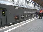100 Jahre Hauptbahnhof Lbeck.
Zum Jubilum wurden auch die historischen
Doppelstockwagen der   Lbeck-Bchener Eisenbahn  ausgestellt.
13.12. 2008