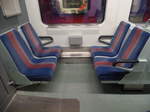 Sitze (Original) in der 1.Klasse von einem X-Wagen der 4.Bauserie auf der S1 (Aufgenommen am 14.02.2017)
