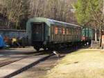 Ein DR Bghw Wagen am 22.03.2011 im VSE Museum Schwarzenberg (Erzg).