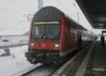 Hier ein RE3 von Stralsund nach Elsterwerda, dieser Zug stand am 14.1.2010 in Angermnde.
