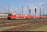 DBbzfa mit Schublok 146 110-2  Müllheim (Baden) / Baden-Württemberg erfahren  von DB Regio Baden-Württemberg als RE 5336 nach Offenburg verlässt ihren Startbahnhof Basel Bad Bf