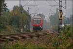 RB56 (RB 39634)  DER ISERLOHNER  geschoben von der 143 588 fhrt bei Hohenlimburg dem Ziel Hagen Hauptbahnhof entgegen.