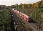 RE4  WUPPER-Express  ist bei Bochum-Langendreer nach Dortmund unterwegs. (13.10.2008)