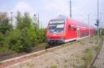 Ein Doppelstock Steuerwagen der Bauart 761.2 bei der einfahrt von Neuss Hbd. Zu dieser Zeit war als RE 7 nach Mnster(Westf) unterwegs.