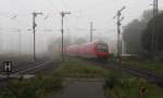 An einem nebligen Sonntagmorgen, und zwar am 14.09.2014, verlässt die RB 17213 Zwickau (Sachs) Hbf um nach Freiberg(Sachs) zu fahren.