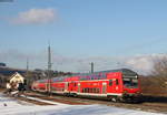 RE 19035 (Stuttgart Hbf-Singen(Htw)) mit Schublok 111 176-4 in Welschingen 3.1.17